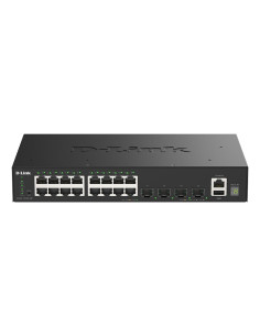D-Link Dgs-1530-20/E Przełącznik Sieciowy Zarządzany L2 Gigabit Ethernet (10/100/1000) Czarny