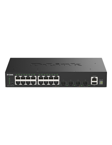 D-Link Dgs-1530-20/E Przełącznik Sieciowy Zarządzany L2 Gigabit Ethernet (10/100/1000) Czarny