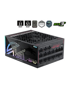 Msi Mpg Ai1300Ts Pcie5 Moduł Zasilaczy 1300 W 24-Pin Atx Atx Czarny