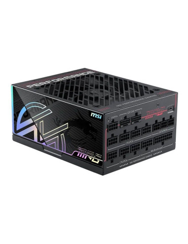 Msi Mpg Ai1300Ts Pcie5 Moduł Zasilaczy 1300 W 24-Pin Atx Atx Czarny