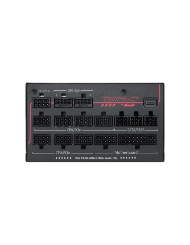 Msi Mpg Ai1300Ts Pcie5 Moduł Zasilaczy 1300 W 24-Pin Atx Atx Czarny