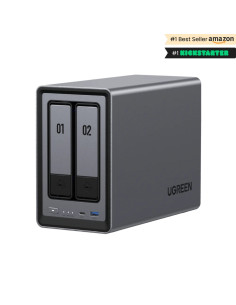 Ugreen Nasync Dxp2800 Nas System 2-Bay Kompaktowy Intel® N N100 8 Gb Ddr5 0 Tb Ugos Pro Czarny