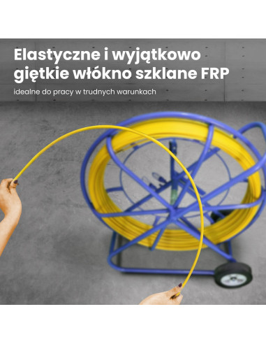 Extralink Pilot Do Przeciągania Kabli Pilot 11Mm 150M Włókno Szklane Frp, Śr. 11Mm, Dł. 150M, Żółty