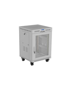 Szafa Instalacyjna Rack Stojąca 19" 15U 600 × 800 Szara, Drzwi Perforowane, Lcd, Lanberg (Flat Pack) 2