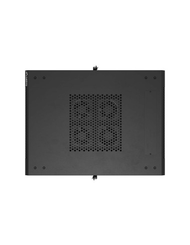 Szafa Instalacyjna Rack Stojąca 19" 18U 600 × 800 Czarna, Drzwi Przeszklone, Lanberg (Flat Pack)