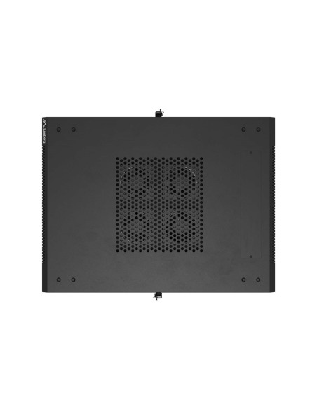 Szafa Instalacyjna Rack Stojąca 19" 18U 600 × 800 Czarna, Drzwi Przeszklone, Lanberg (Flat Pack)