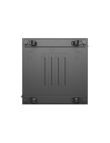 Szafa Instalacyjna Rack Stojąca 19" 18U 600 × 600 Czarna, Drzwi Perforowane, Lanberg (Flat Pack)