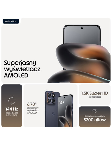 Smartfon Motorola Moto Edge 70 Fusion 5G 8/256 Gb Silhouette