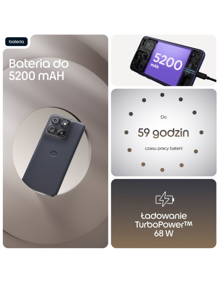 Smartfon Motorola Moto Edge 70 Fusion 5G 8/256 Gb Silhouette