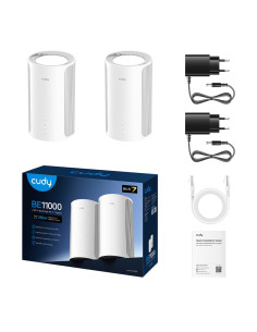 Cudy M11000 Trójpasmowy (2,4 Ghz / 5 Ghz / 6 Ghz) Wi-Fi 7 (802.11Be) Biały 4 Wewnętrzny 2