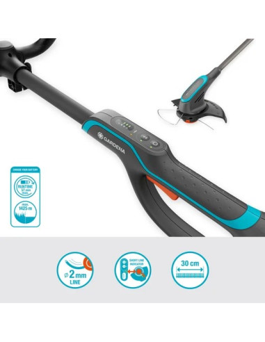 Gardena 14703-55 Przecinarka Do Pędzli/Trymer 18 W Bateria Szary
