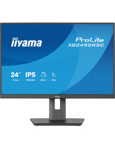 Iiyama Prolite Xb2495Wsc-B1 Monitor Komputerowy 61,2 Cm (24.1") 1920 X 1200 Px Wuxga Led Czarny