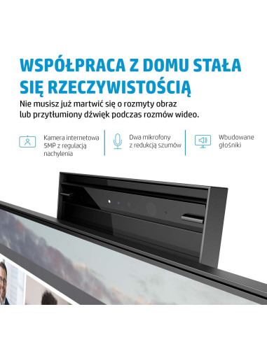 Hp E24M G4 60,5 Cm (23.8") 1920 X 1080 Px Monitor Full Hd Czarny, Srebrny