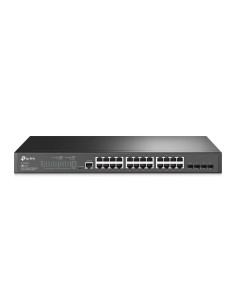 Tp-Link Jetstream Tl-Sg3428 Przełącznik Sieciowy Zarządzany L2/L3 Gigabit Ethernet (10/100/1000) 1U Czarny