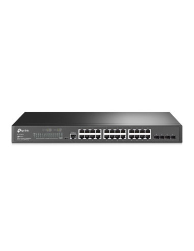 Tp-Link Jetstream Tl-Sg3428 Przełącznik Sieciowy Zarządzany L2/L3 Gigabit Ethernet (10/100/1000) 1U Czarny