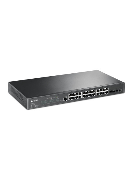 Tp-Link Jetstream Tl-Sg3428 Przełącznik Sieciowy Zarządzany L2/L3 Gigabit Ethernet (10/100/1000) 1U Czarny
