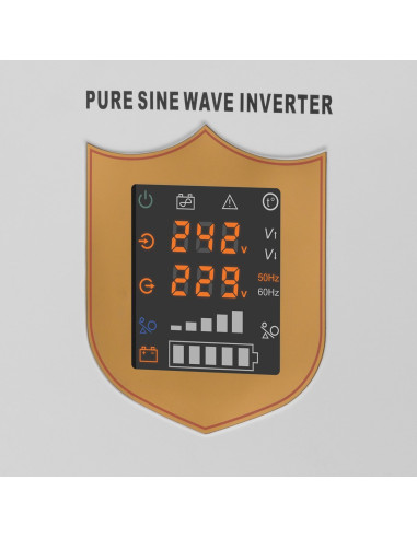 Zasilacz Awaryjny Kemot Prosinus-2200 Przetwornica Z Czystym Przebiegiem Sinusoidalnym I Funkcją Ładowania 12V 230V 2200Va/1600W