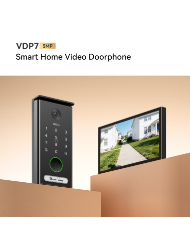 Imou Vdp7 Wideodomofon 5 Mp 17,8 Cm (7") Czarny
