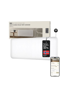 Mill Invisible Smart Wifi Heater | Pa2000Wifi4 | Panel Heater | 2000 W | Suitable For Rooms Up To 24-28 M2 | White | Ipx4