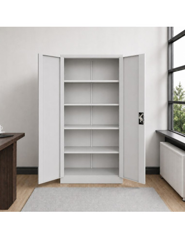 Iron Mate Szafa Metalowa Garażowa Mars 185 X 90 X 45 Szara Ral7035