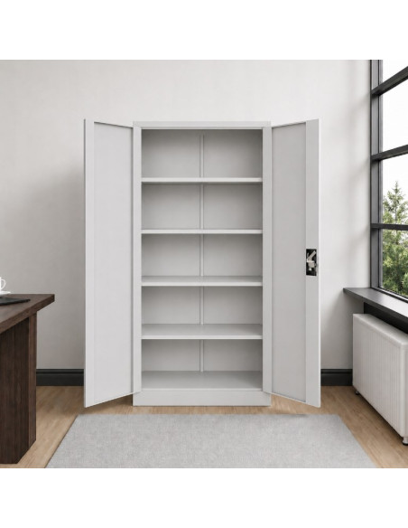 Iron Mate Szafa Metalowa Garażowa Mars 185 X 90 X 45 Szara Ral7035