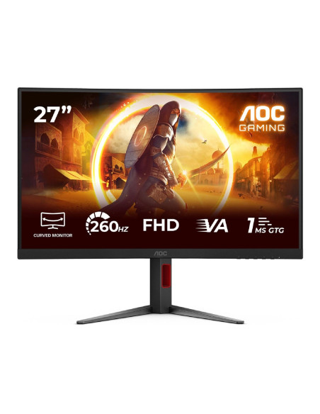 Aoc G4 C27G4Z2 Monitor Komputerowy 68,6 Cm (27") 1920 X 1080 Px Full Hd Lcd Czarny, Czerwony