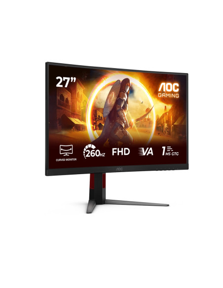 Aoc G4 C27G4Z2 Monitor Komputerowy 68,6 Cm (27") 1920 X 1080 Px Full Hd Lcd Czarny, Czerwony