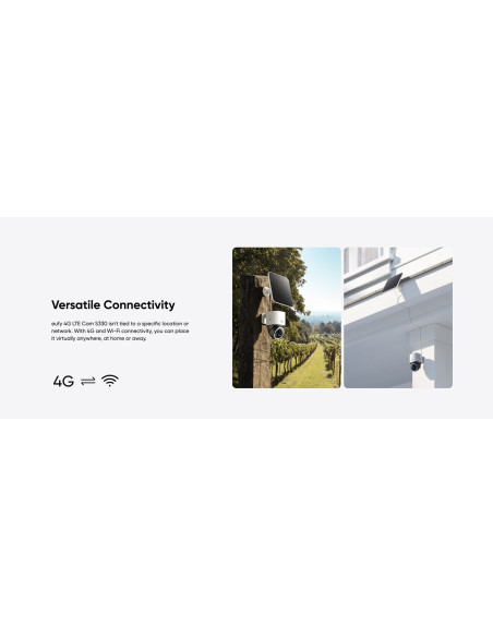 Eufy 4G Lte Cam S330 Tubowa Kamera Bezpieczeństwa Ip Zewnętrzna 3840 X 2160 Px Sufit / Ściana / Słup