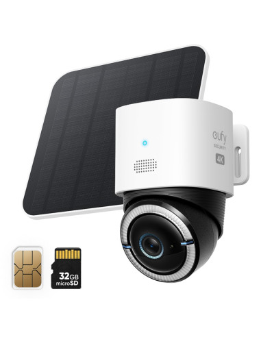 Eufy 4G Lte Cam S330 Tubowa Kamera Bezpieczeństwa Ip Zewnętrzna 3840 X 2160 Px Sufit / Ściana / Słup