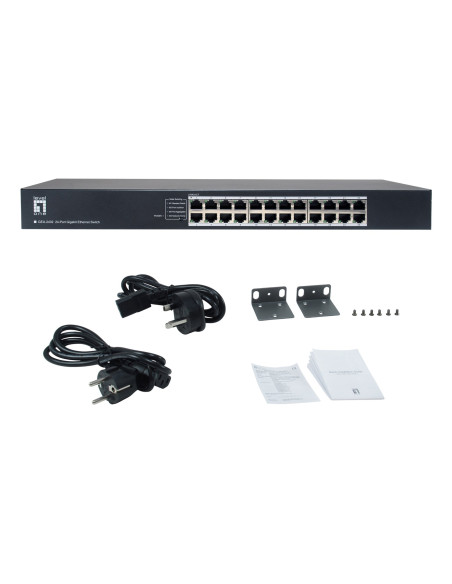 Levelone Geu-2432 Nie Zarządzany Gigabit Ethernet (10/100/1000) 1U Szary