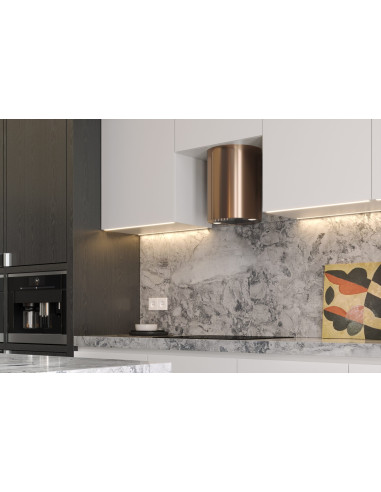 Okap Kominowy Maan Elba Mini Wpb 431 50 Cm | Led | Filtry Aluminiowe | Miedź