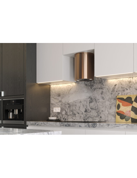 Okap Kominowy Maan Elba Mini Wpb 431 50 Cm | Led | Filtry Aluminiowe | Miedź