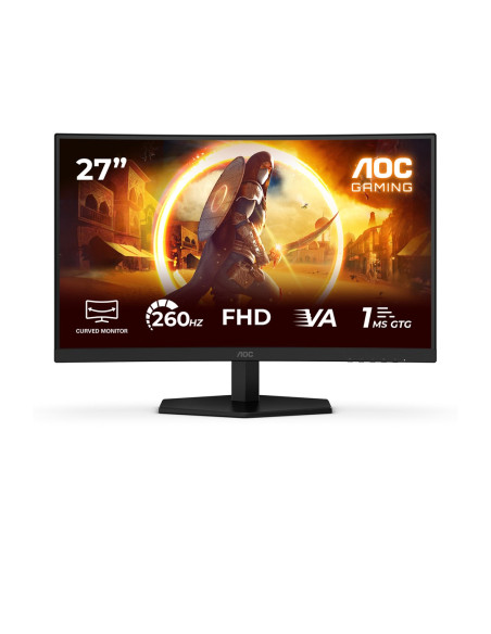 Aoc C27G42Zep Monitor Komputerowy 68,6 Cm (27") 1920 X 1080 Px Full Hd Lcd Czarny, Czerwony