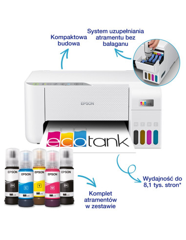 Urz. Wielofunkcyjne Epson Ecotank L3276 Wifi Biały