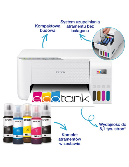 Urz. Wielofunkcyjne Epson Ecotank L3276 Wifi Biały