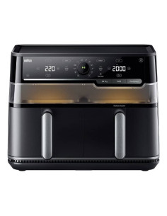 Braun Twincook 5 Podwójny 10 L Autonomiczny 2800 W Frytkownica Na Gorące Powietrze Czarny