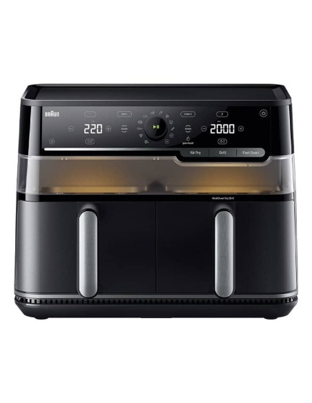Braun Twincook 5 Podwójny 10 L Autonomiczny 2800 W Frytkownica Na Gorące Powietrze Czarny