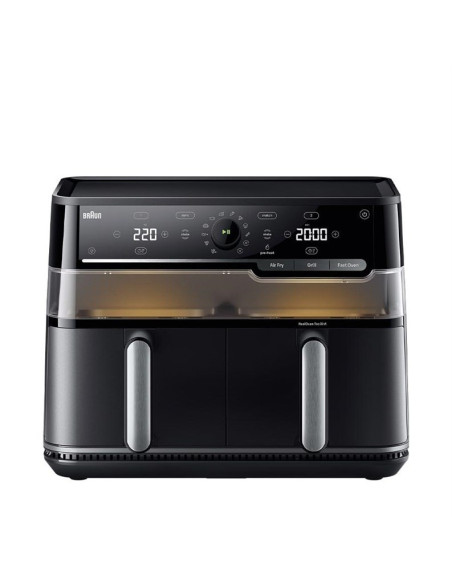 Braun Twincook 5 Podwójny 10 L Autonomiczny 2800 W Frytkownica Na Gorące Powietrze Czarny