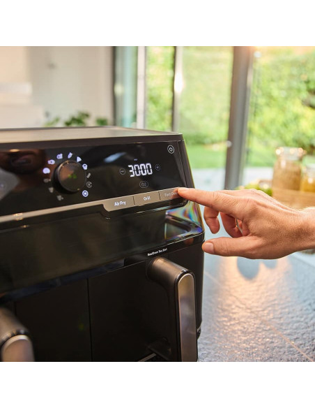 Braun Twincook 5 Podwójny 10 L Autonomiczny 2800 W Frytkownica Na Gorące Powietrze Czarny