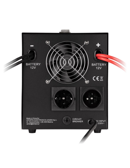 Kemot Zasilacz Awaryjny Z Czystym Przebiegiem Sinusoidalnym I Funkcją Ładowania 12V 230V 2000Va/1200W Lfp4