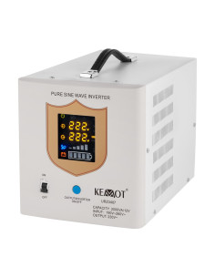 Zasilacz Awaryjny Kemot Prosinus-2000 Przetwornica Z Czystym Przebiegiem Sinusoidalnym I Funkcją Ładowania 12V 230V 2000Va/1200W