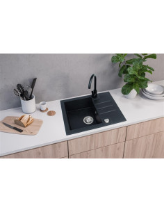 Sink Rock30 Blck+Mixer+Sif 1213091Sen