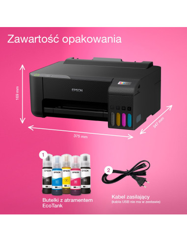 Epson Ecotank L1230 - Drukarka Ze Stałym Zasilaniem W Atrament