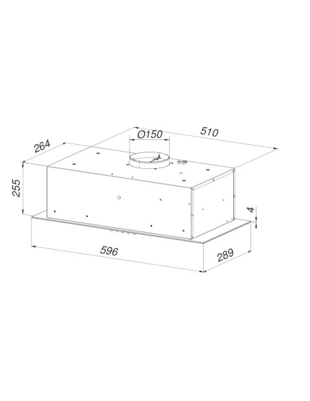 Okap Do Zabudowy Maan Ares M 60 Cm | Soft Touch | Led | Czarny