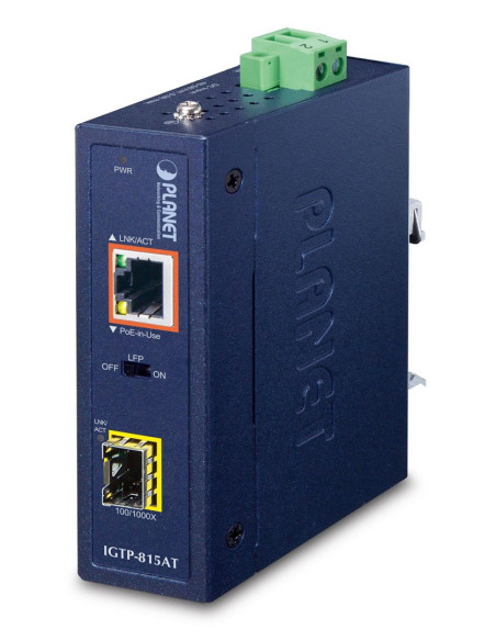 Planet Igtp-815At Konwerter Sieciowy 1000 Mbit/S Niebieski