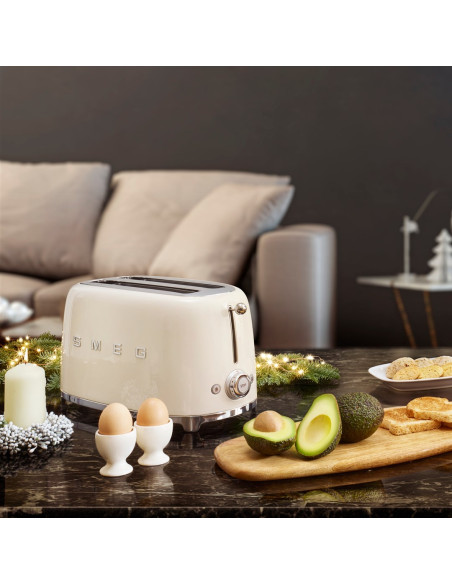 Smeg Tsf01Creu Toster 6 2 Kaw. 950 W Kremowy