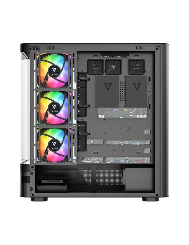 Modecom Obudowa Volcano Aq 100 Argb Midi Czarna