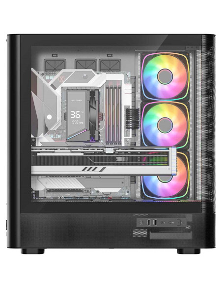 Modecom Obudowa Volcano Aq 300 Argb Midi Czarna
