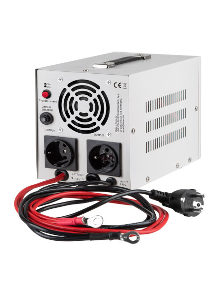 Zasilacz Awaryjny Kemot Prosinus-1000 Przetwornica Z Czystym Przebiegiem Sinusoidalnym I Funkcją Ładowania 12V 230V 1000Va/700W