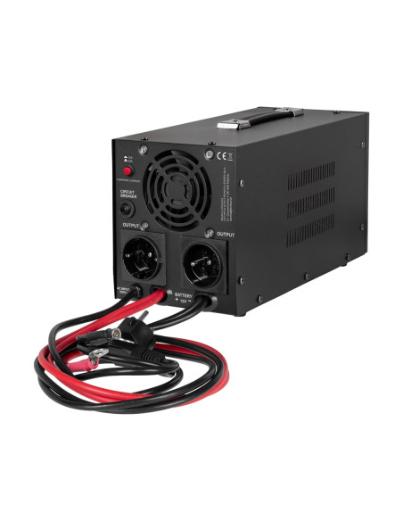 Zasilacz Awaryjny Kemot Prosinus-1000 Przetwornica Z Czystym Przebiegiem Sinusoidalnym I Funkcją Ładowania 12V 230V 1000Va/700W 
